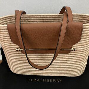Strathberry Raffia Basket Tote